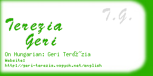 terezia geri business card